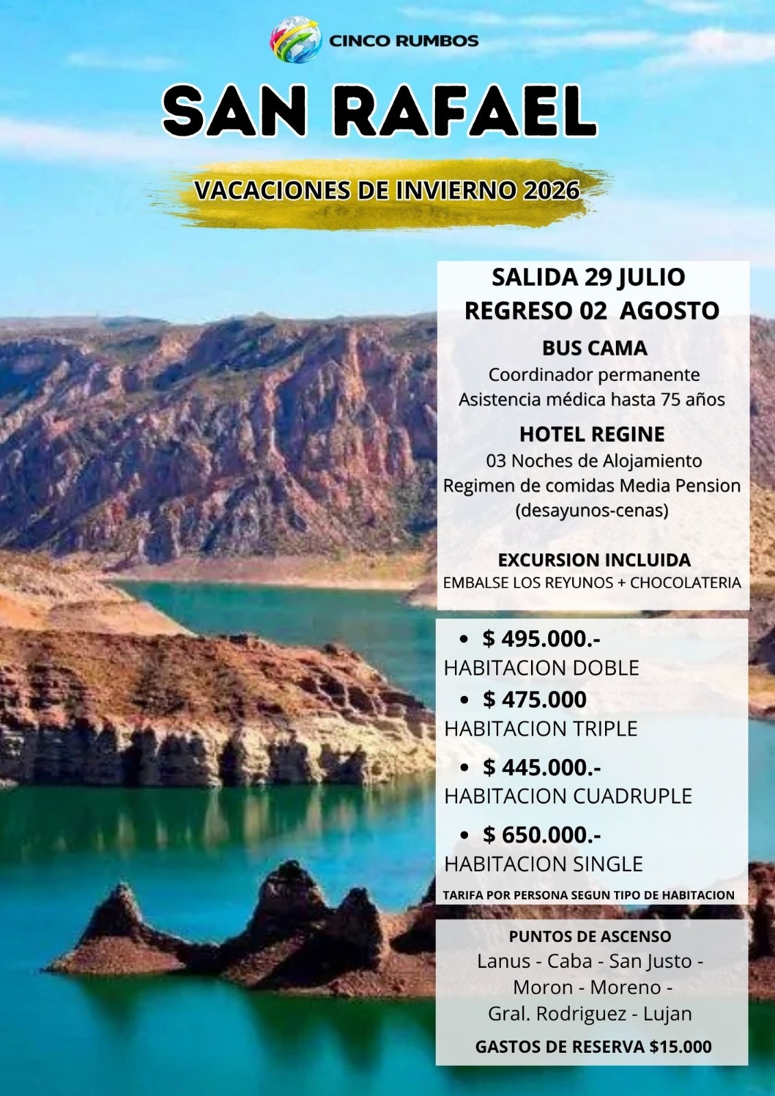 Paquetes Turisticos Zona Oeste